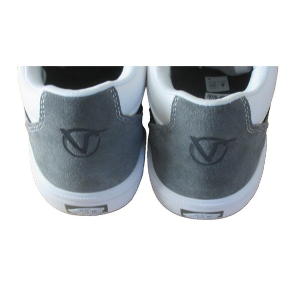 Vans Men's Rowan Zorilla 2 Grey White Suede Canvas Skate Shoes size 11.5 NIB - Picture 5 of 5
